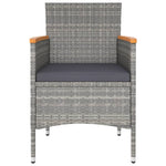 -Delige Tuinstoelen- En Voetenbankenset Poly Rattan