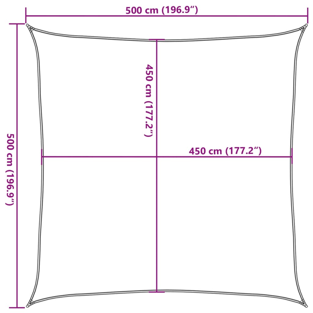 Zonnezeil 160 G/M² Hdpe Lichtgroen