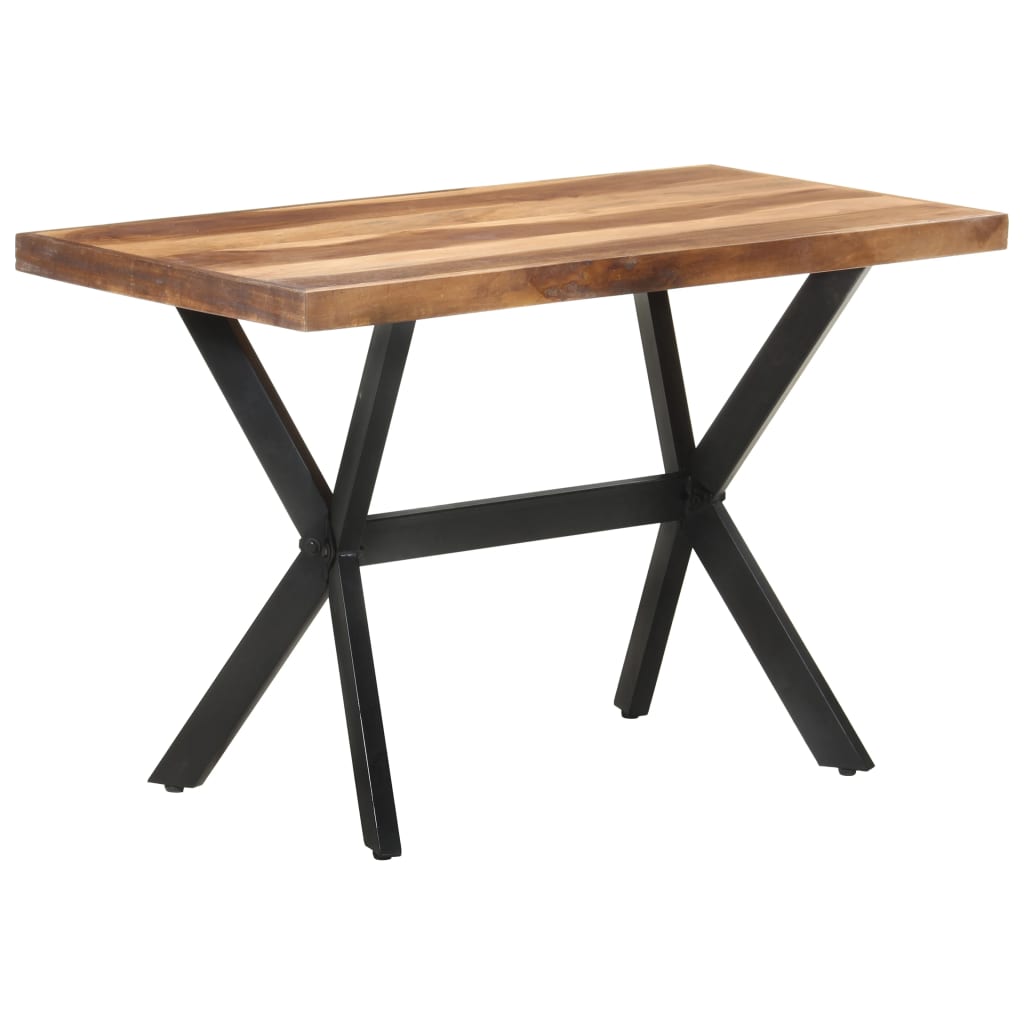 Eettafel Massief Hout Met Honingkleurige Afwerking