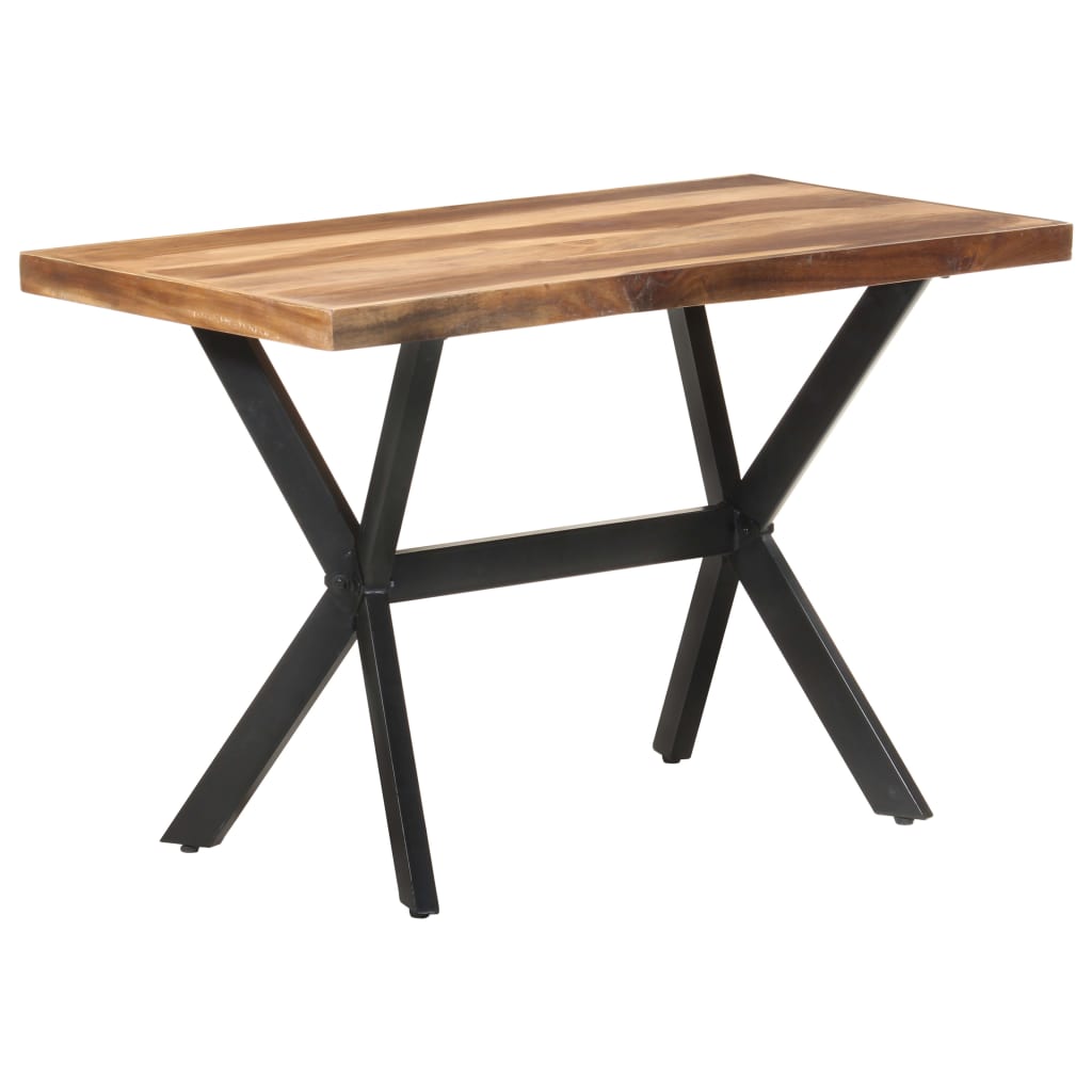 Eettafel Massief Hout Met Honingkleurige Afwerking