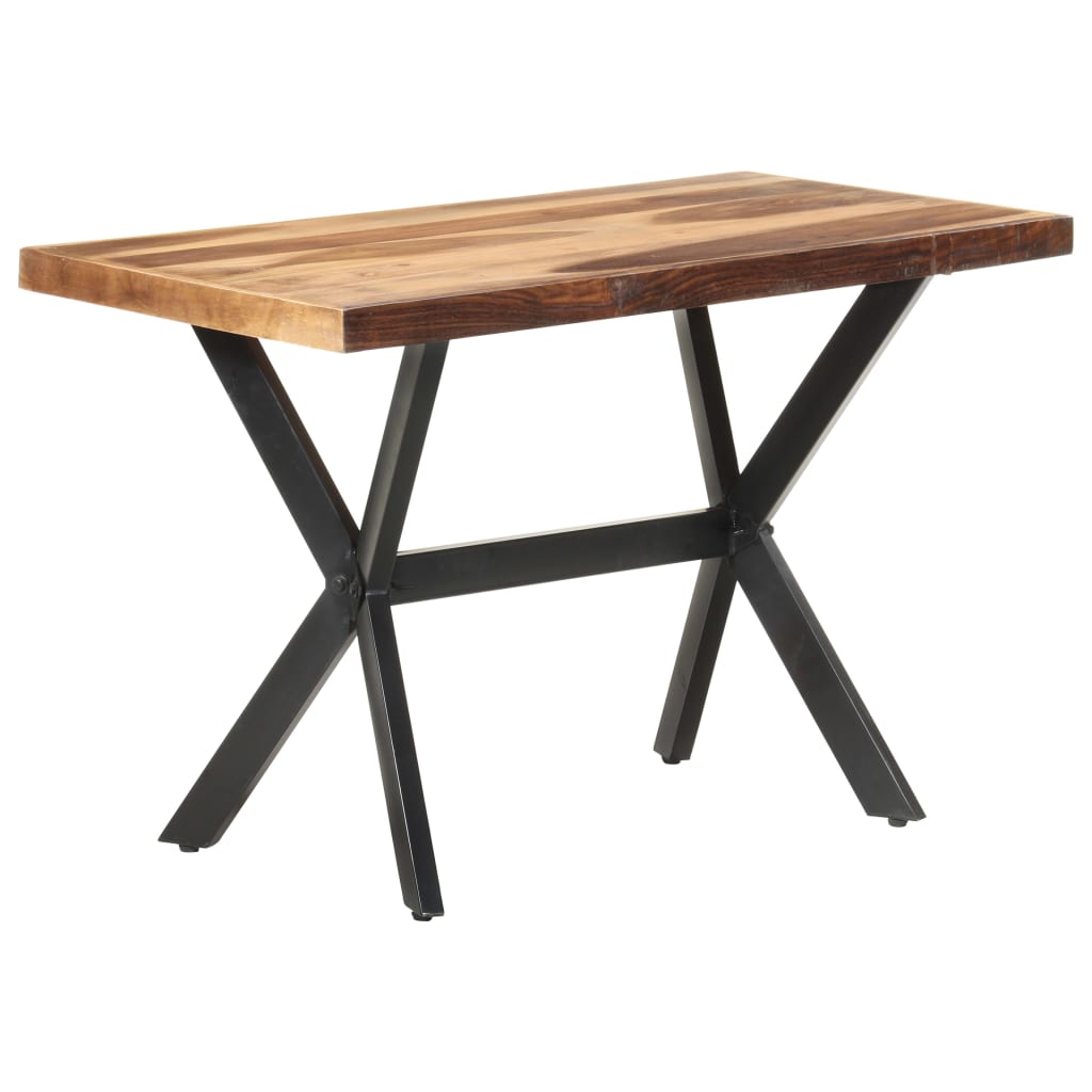 Eettafel Massief Hout Met Honingkleurige Afwerking