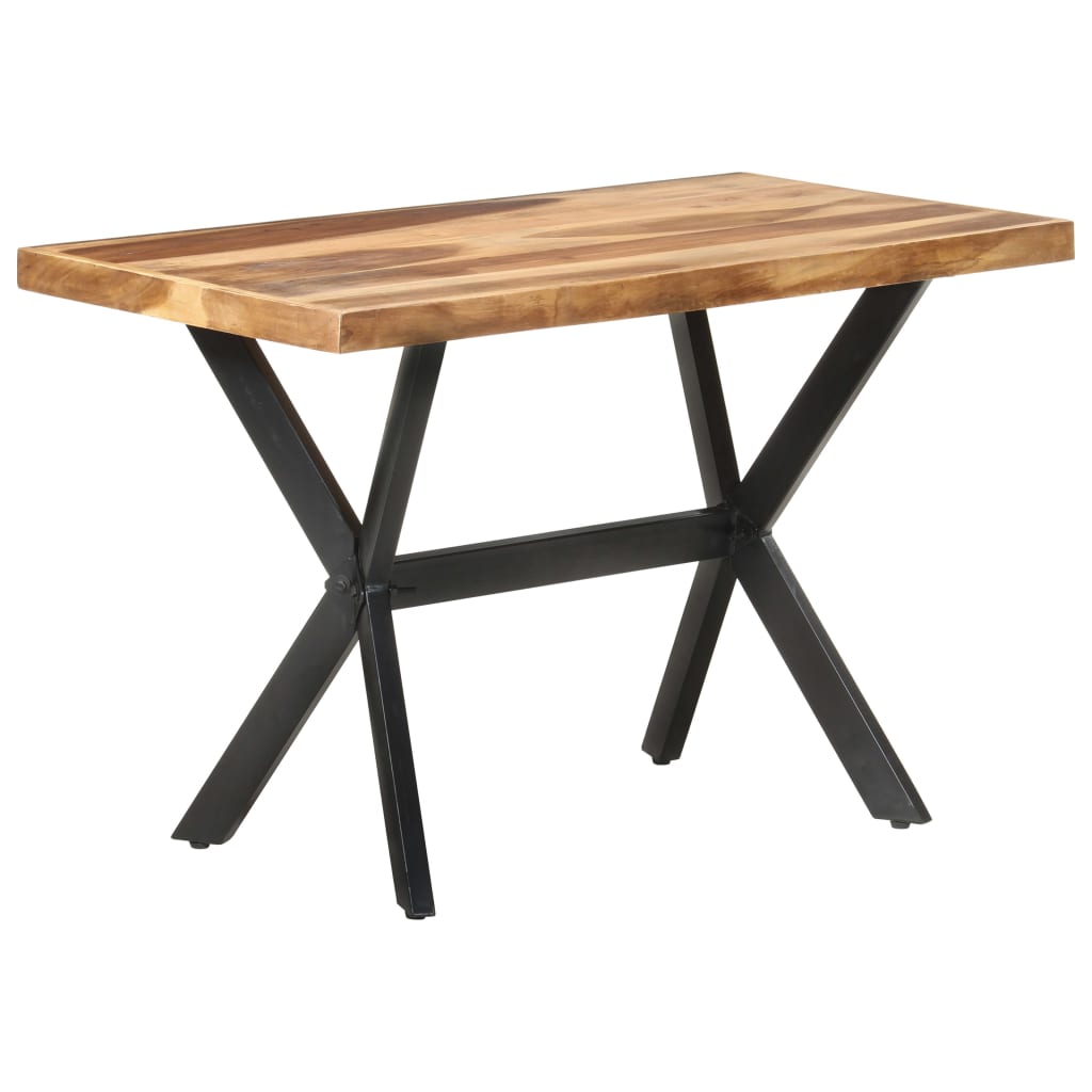 Eettafel Massief Hout Met Honingkleurige Afwerking