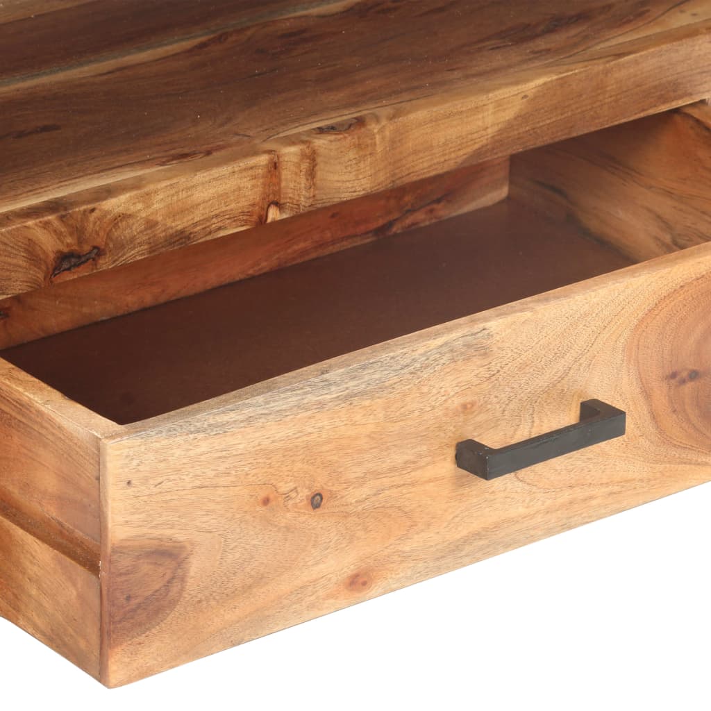 Tv-Meubel 120X35X45 Cm Hout Met Honingkleurige Afwerking