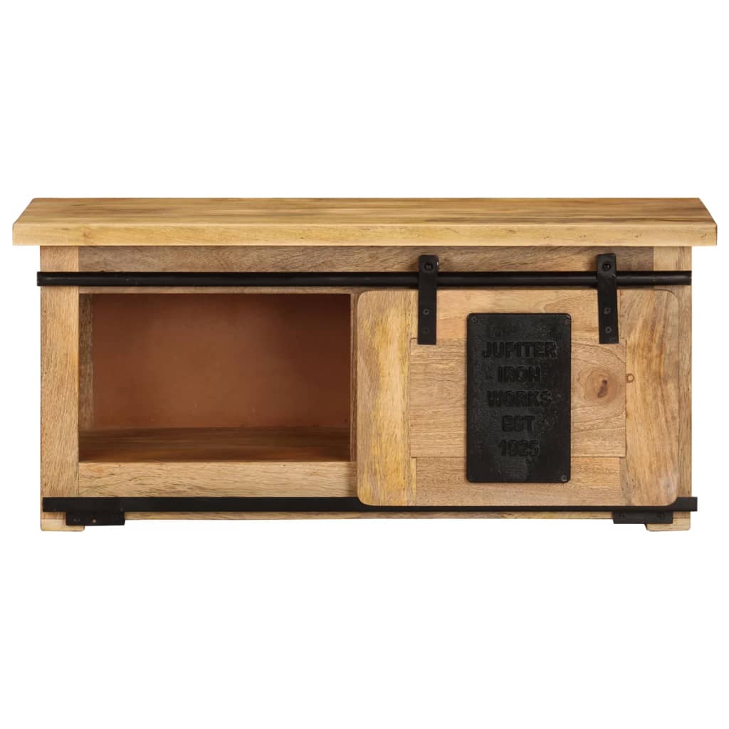 Tv-Meubel 90X35X40 Cm Massief Mangohout