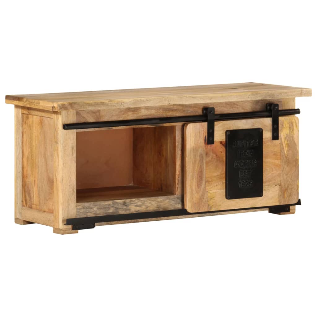 Tv-Meubel 90X35X40 Cm Massief Mangohout