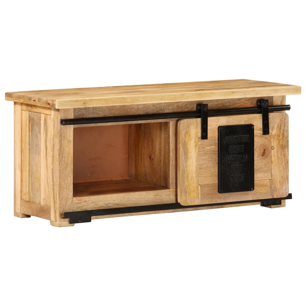 Tv-Meubel 90X35X40 Cm Massief Mangohout