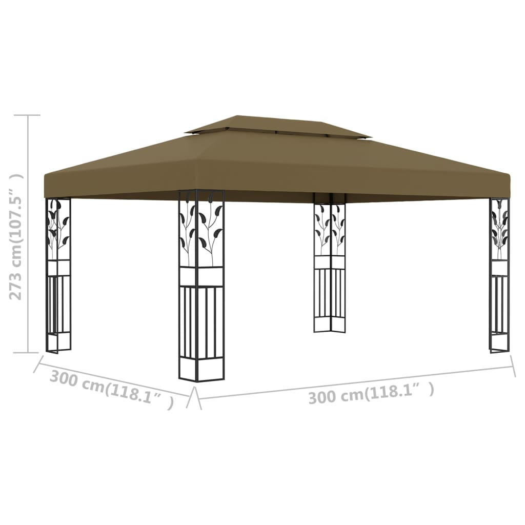 Prieel Met Dubbel Dak 180 G/M² 3X4 M