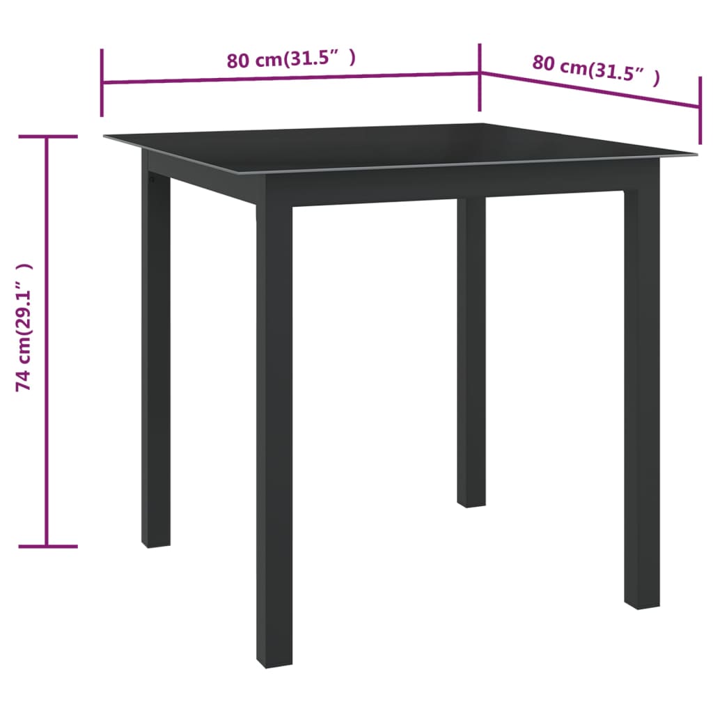 Tuintafel Aluminium En Glas