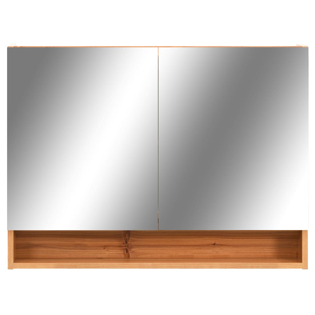 Badkamerspiegelkast Led 80X15X60 Cm Mdf Kleurig