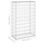 Schanskorfmuur Met Deksels Gegalvaniseerd Staal