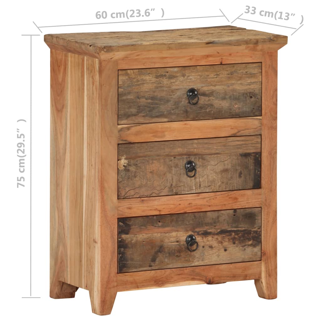 Dressoir Massief Acaciahout En Gerecycled Hout