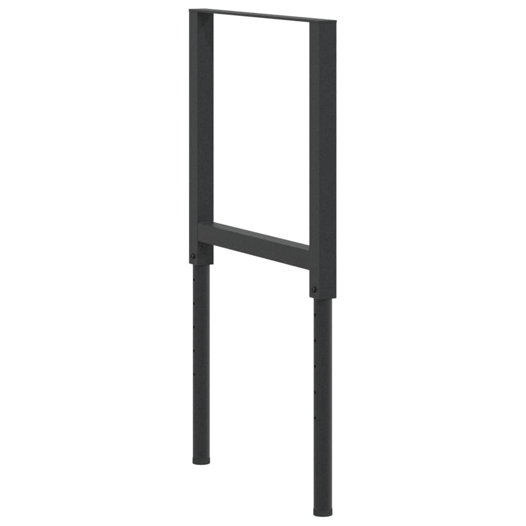 Werkbankframes Verstelbaar 55X(69-95,5) Cm Metaal Zwart