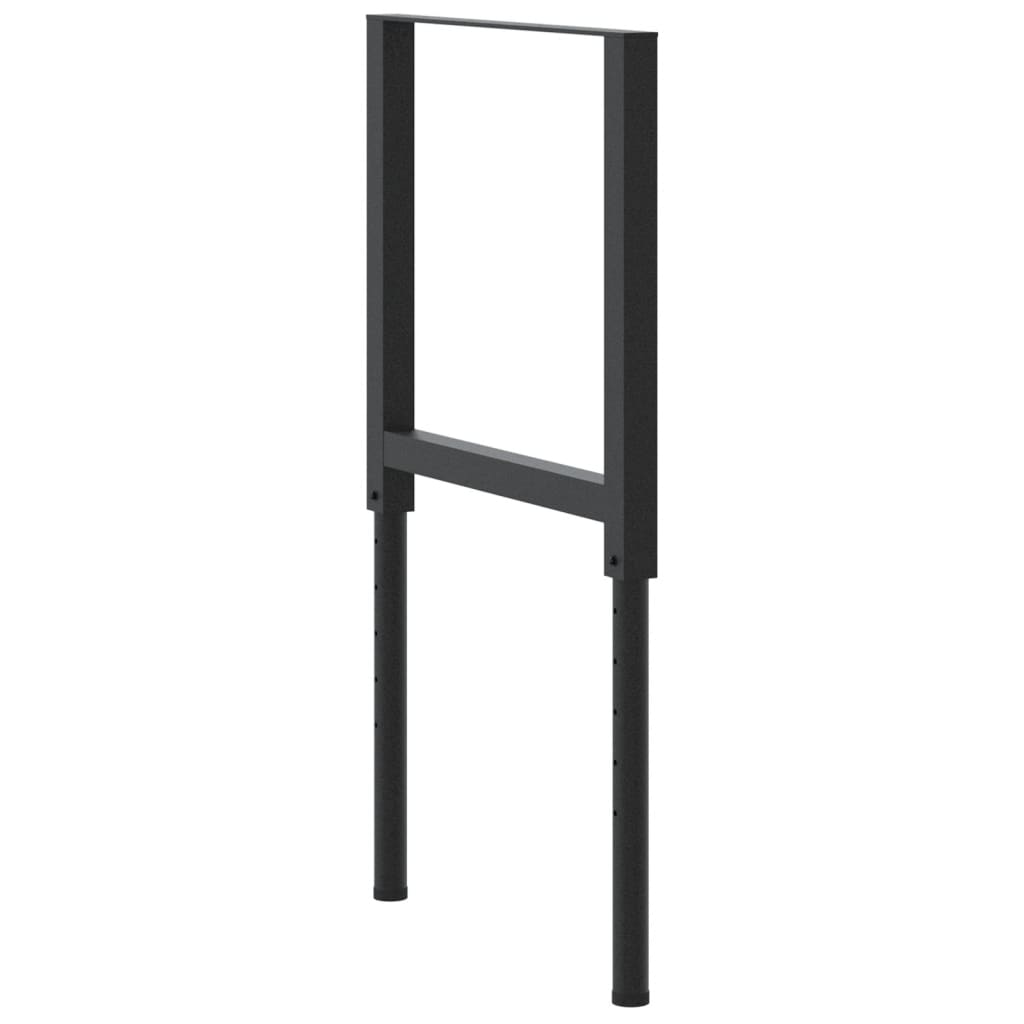 Werkbankframes Verstelbaar 55X(69-95,5) Cm Metaal Zwart