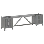 Tuinbank Met 2 Plantenbakken 50 Cm Massief Acaciahout