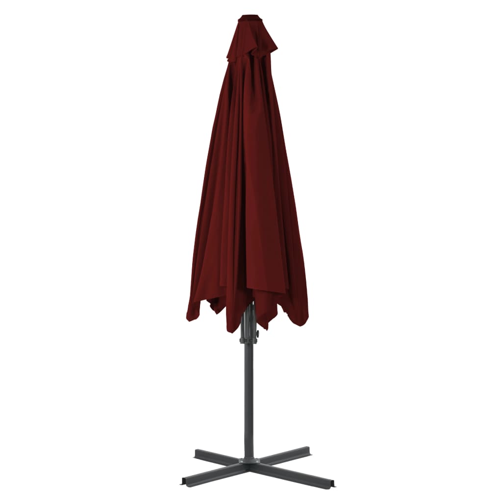 Parasol Met Stalen Paal 300X230 Cm Bordeaux