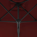 Parasol Met Stalen Paal 300X230 Cm Bordeaux