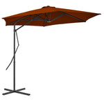 Parasol Met Stalen Paal 300X230 Cm Bordeaux