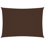 Zonnescherm Rechthoekig Oxford Stof Bruin