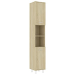 Badkamerkast 30X30X179 Cm Spaanplaat Sonoma Eikenkleurig