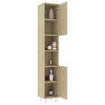 Badkamerkast 30X30X179 Cm Spaanplaat Sonoma Eikenkleurig