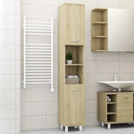Badkamerkast 30X30X179 Cm Spaanplaat Sonoma Eikenkleurig