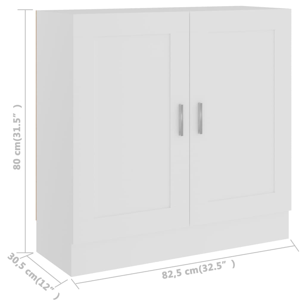 Boekenkast 82,5X30,5X80 Cm Bewerkt Hout