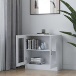 Vitrinekast 82,5X30,5X80 Cm Bewerkt Hout
