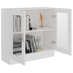 Vitrinekast 82,5X30,5X80 Cm Bewerkt Hout