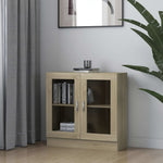 Vitrinekast 82,5X30,5X80 Cm Bewerkt Hout