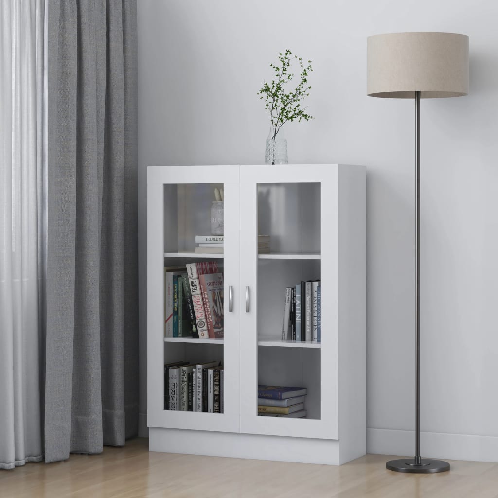 Vitrinekast 82,5X30,5X80 Cm Bewerkt Hout