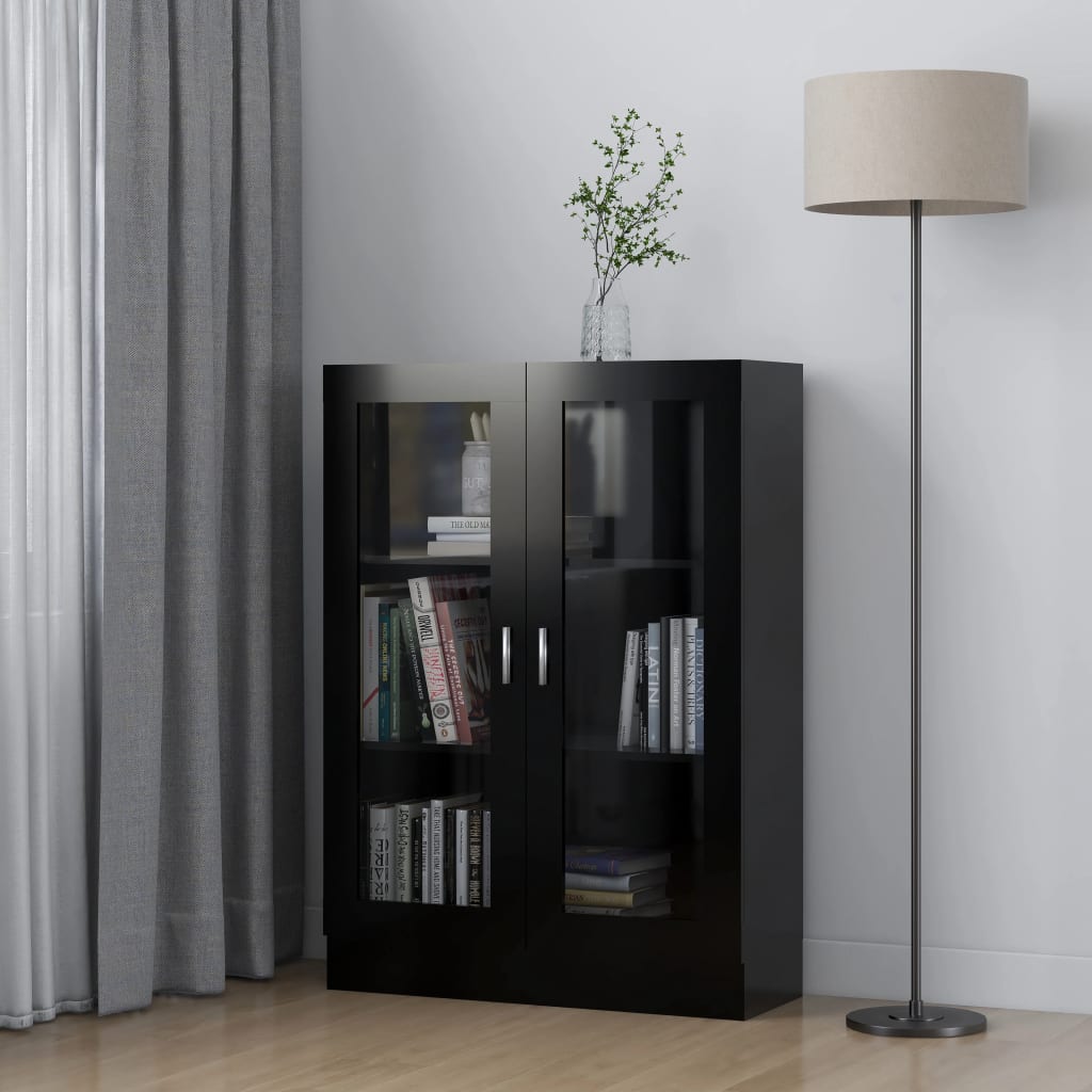 Vitrinekast 82,5X30,5X80 Cm Bewerkt Hout