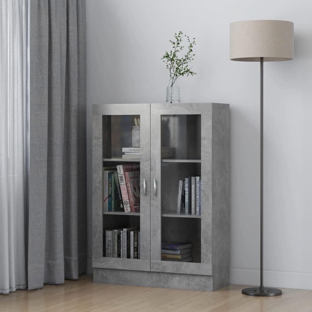 Vitrinekast 82,5X30,5X80 Cm Bewerkt Hout