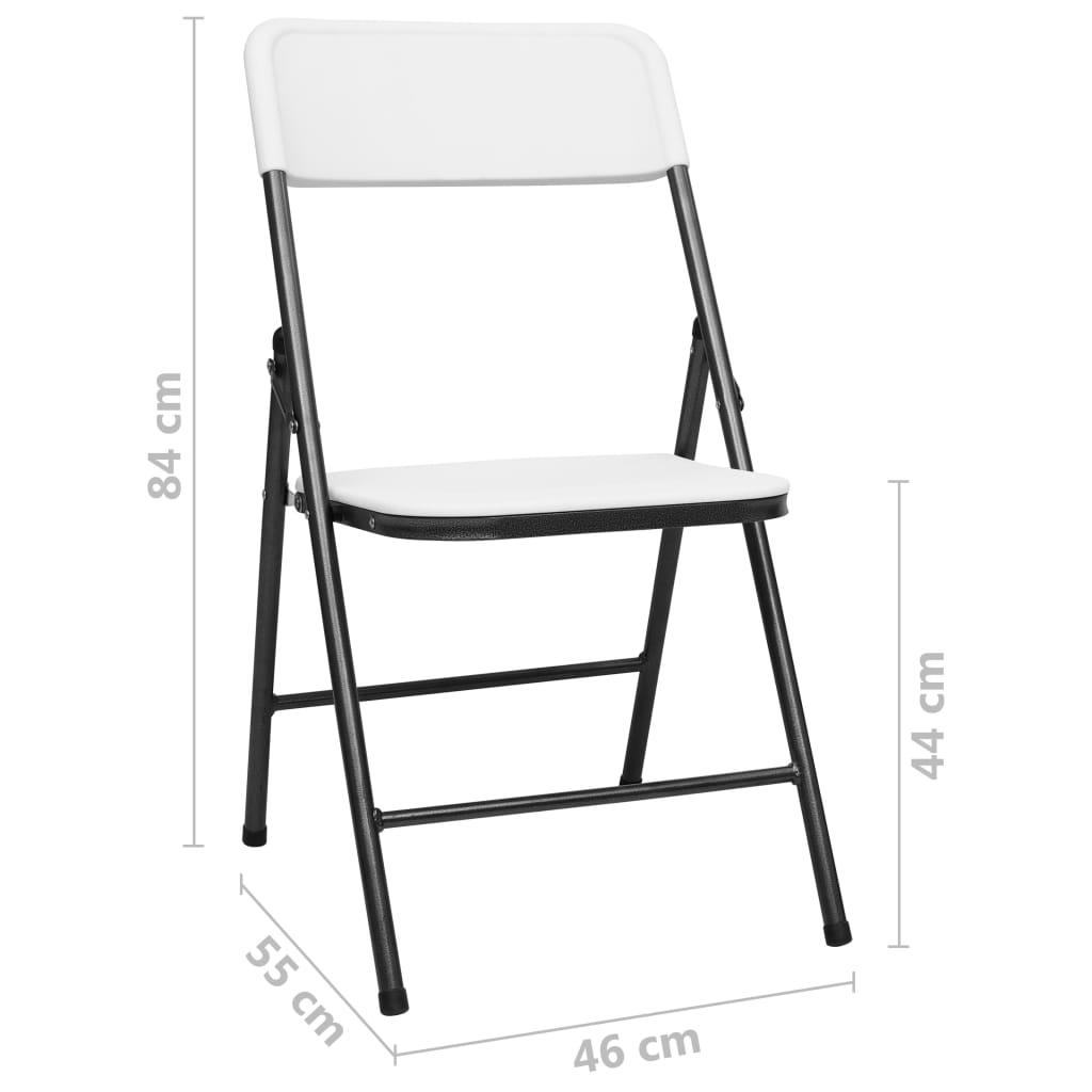 Tuinstoelen Inklapbaar Hdpe Wit