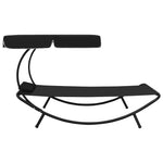 Loungebed Met Luifel En Kussen