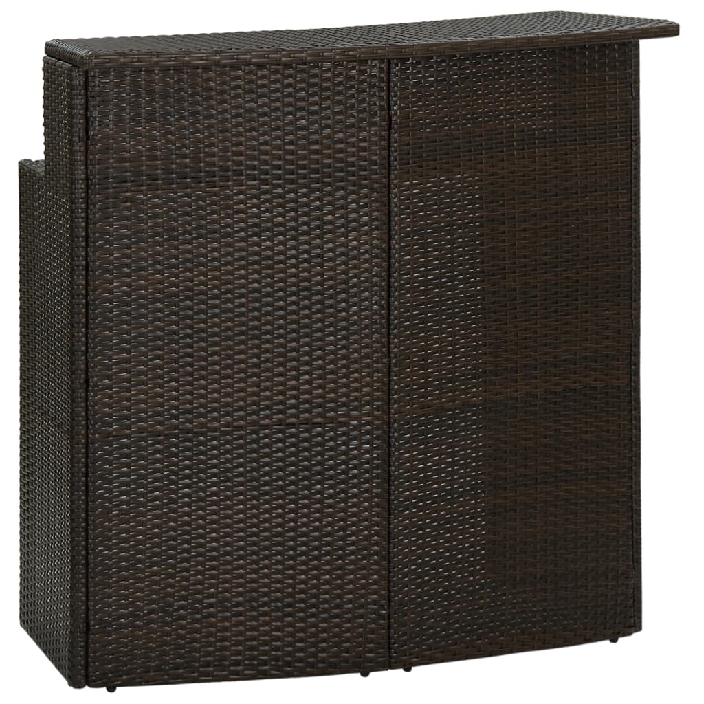 Tuinbartafel 20X55X0 Cm Poly Rattan