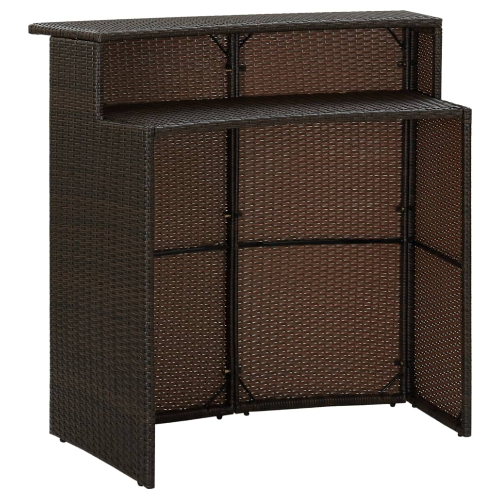 Tuinbartafel 20X55X0 Cm Poly Rattan