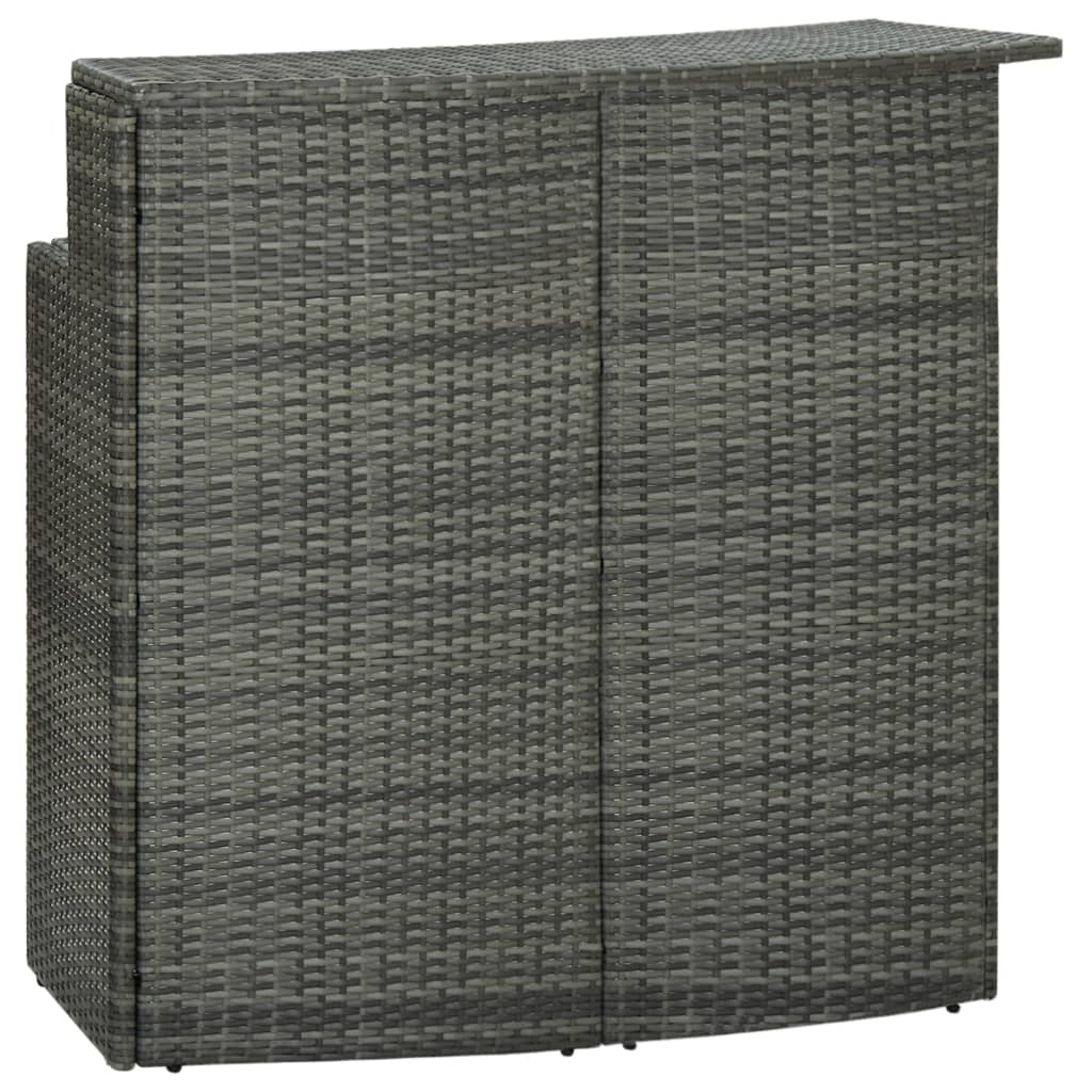 Tuinbartafel 20X55X0 Cm Poly Rattan