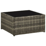 -Delige Loungeset Met Kussens Poly Rattan