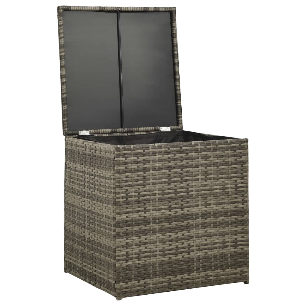 -Delige Loungeset Met Kussens Poly Rattan