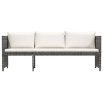 6-Delige Loungeset Met Kussens Poly Rattan