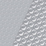 Zwembadfolie Solar Drijvend Rechthoekig 6X4 M Pe Zilverkleurig