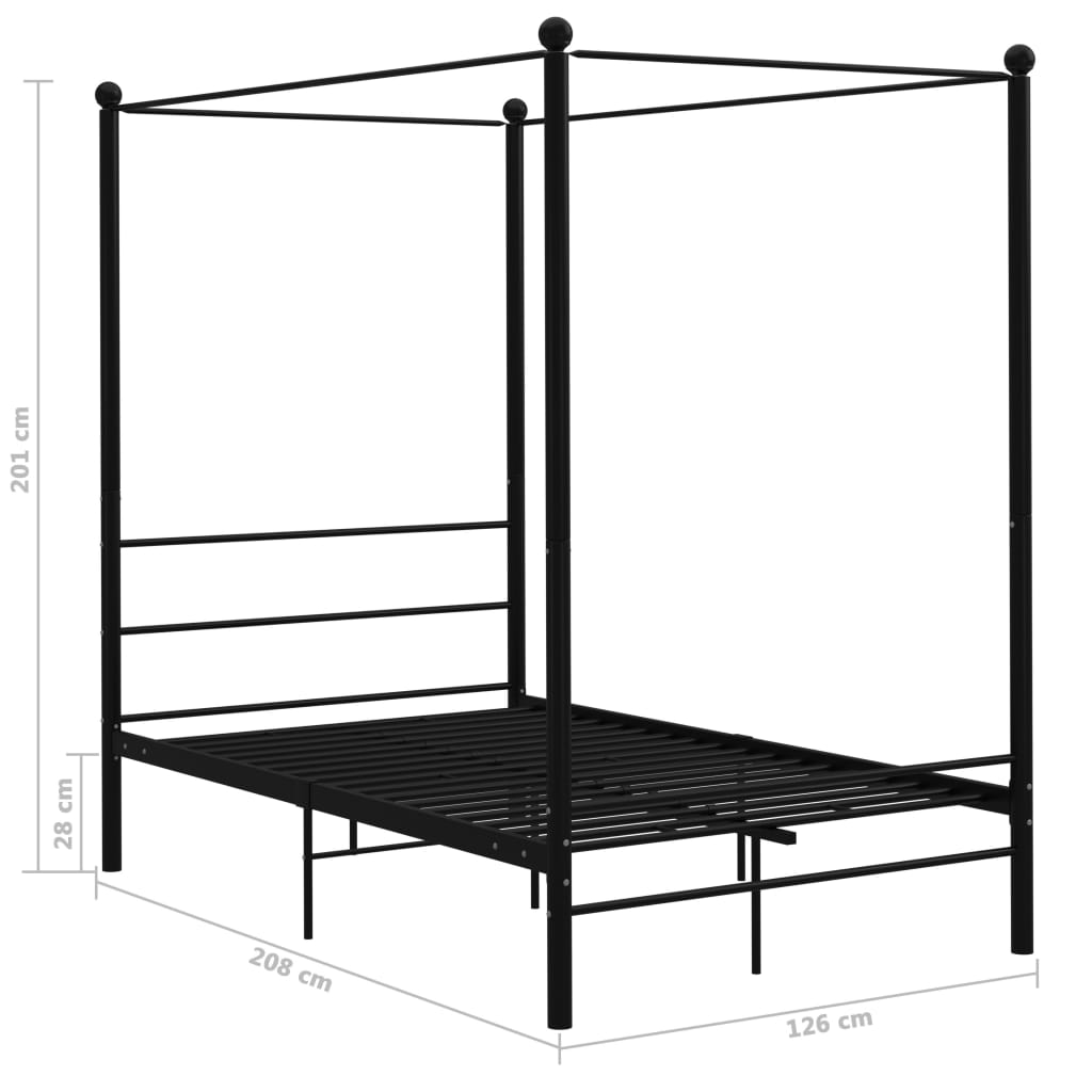 Hemelbedframe Metaal