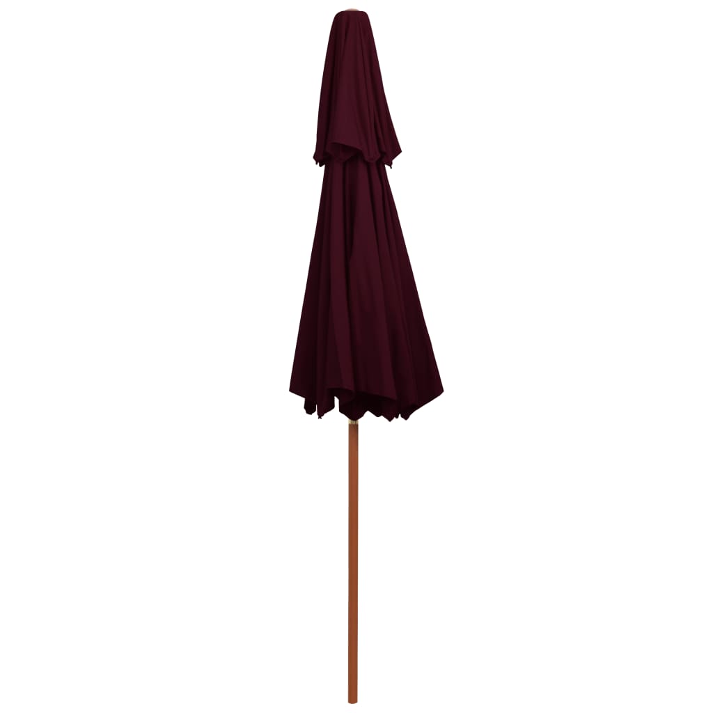 Parasol Dubbeldekker Met Houten Paal 270 Cm