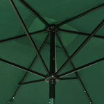 Parasol Met Led's En Stalen Paal 2X3 M