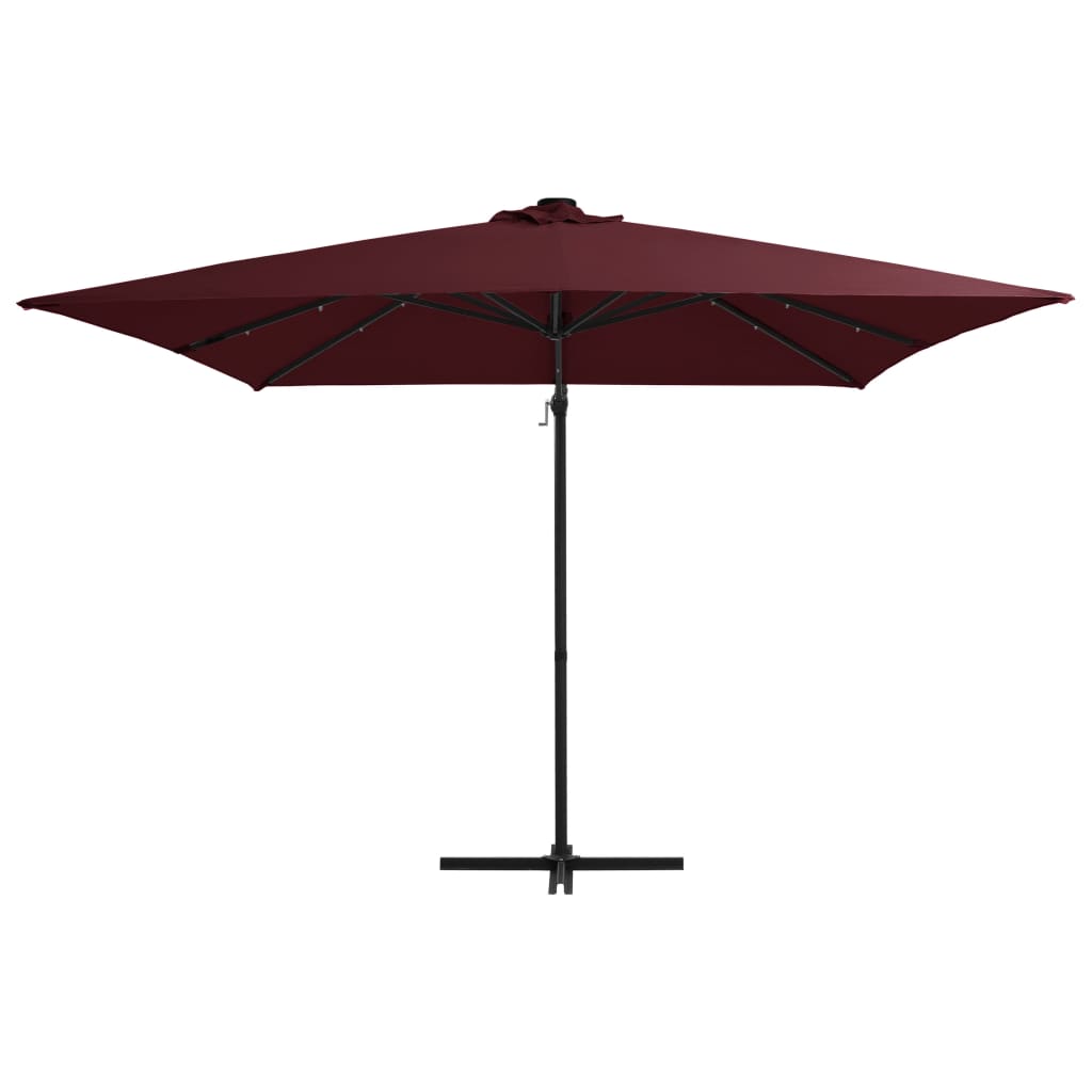 Zweefparasol Met Led-Verlichting Bordeaux