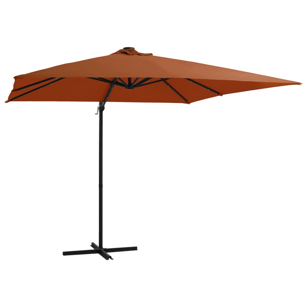 Zweefparasol Met Led-Verlichting Bordeaux