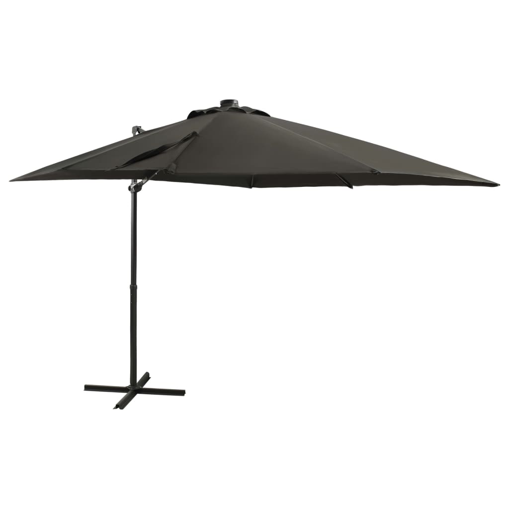 Zweefparasol Met Paal En Led-Verlichting