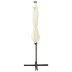 Zweefparasol Met Paal En Led-Verlichting 300 Cm Kleurig