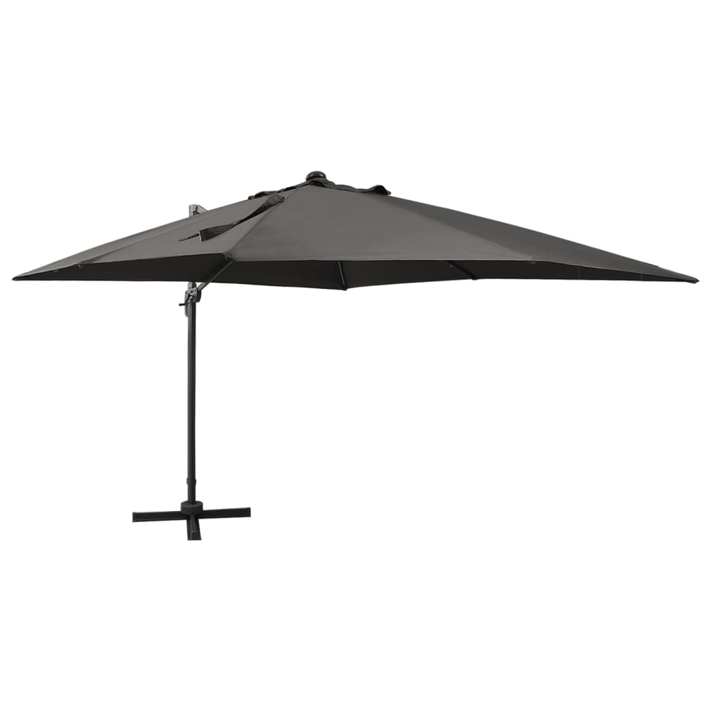 Zweefparasol Met Paal En Led-Verlichting 300 Cm Kleurig