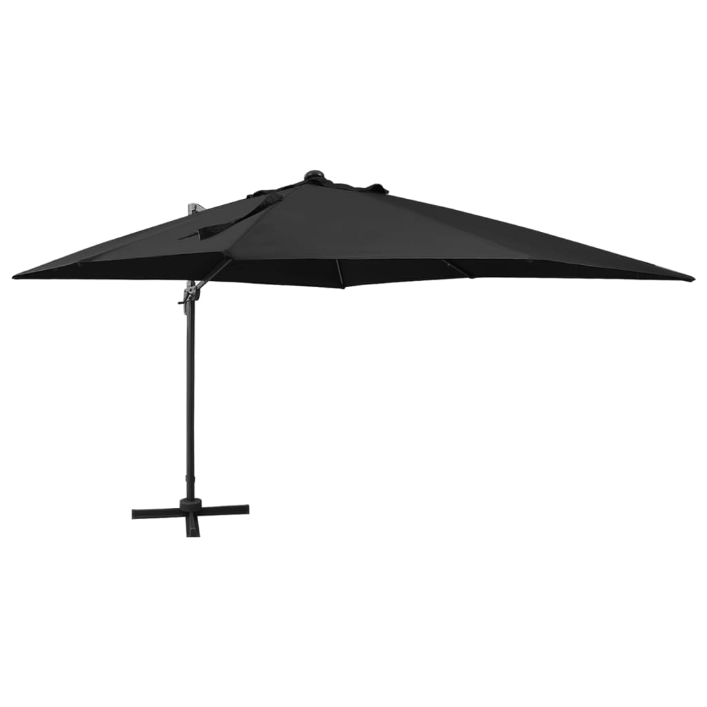 Zweefparasol Met Paal En Led-Verlichting 300 Cm Kleurig